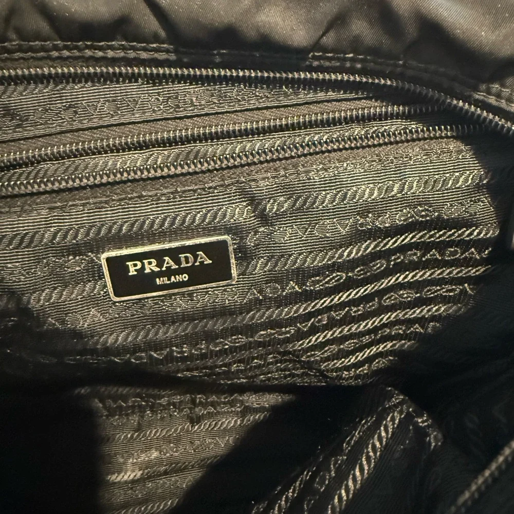 Prada Black Nylon Messenger Bag - Picture 4 of 5